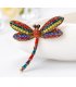 SB108 - Colorful Dragonfly Saree Brooch
